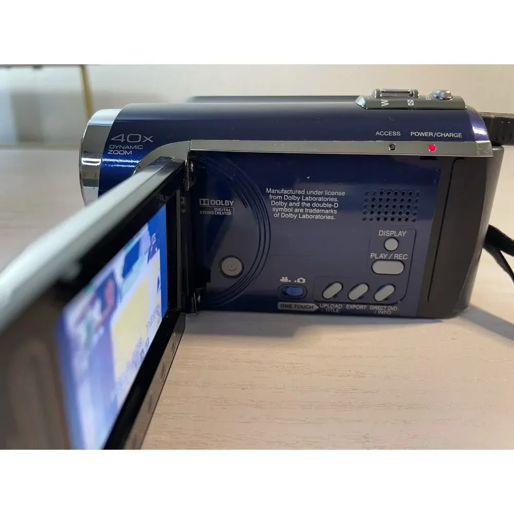 JVC Everio GZ-MG630AU 60GB HDD Blue Digital Camcorder 40x Zoom - Tested